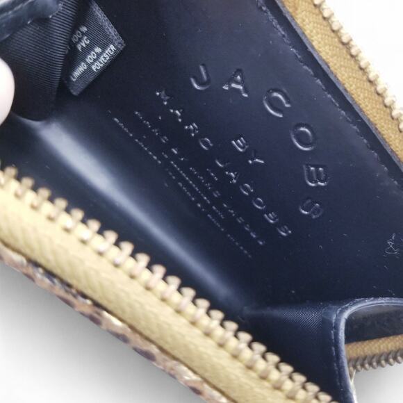 MARC JACOBS Python Gold Metallic Zip-Around Coin Wallet Small - Picture 4 of 6